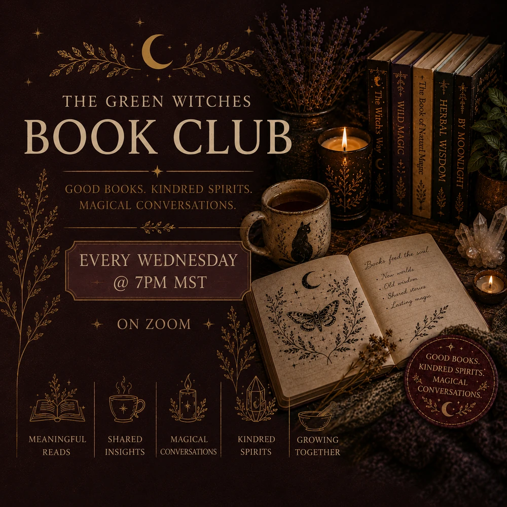 The Green Witches Book Club gathering details and atmosphere.